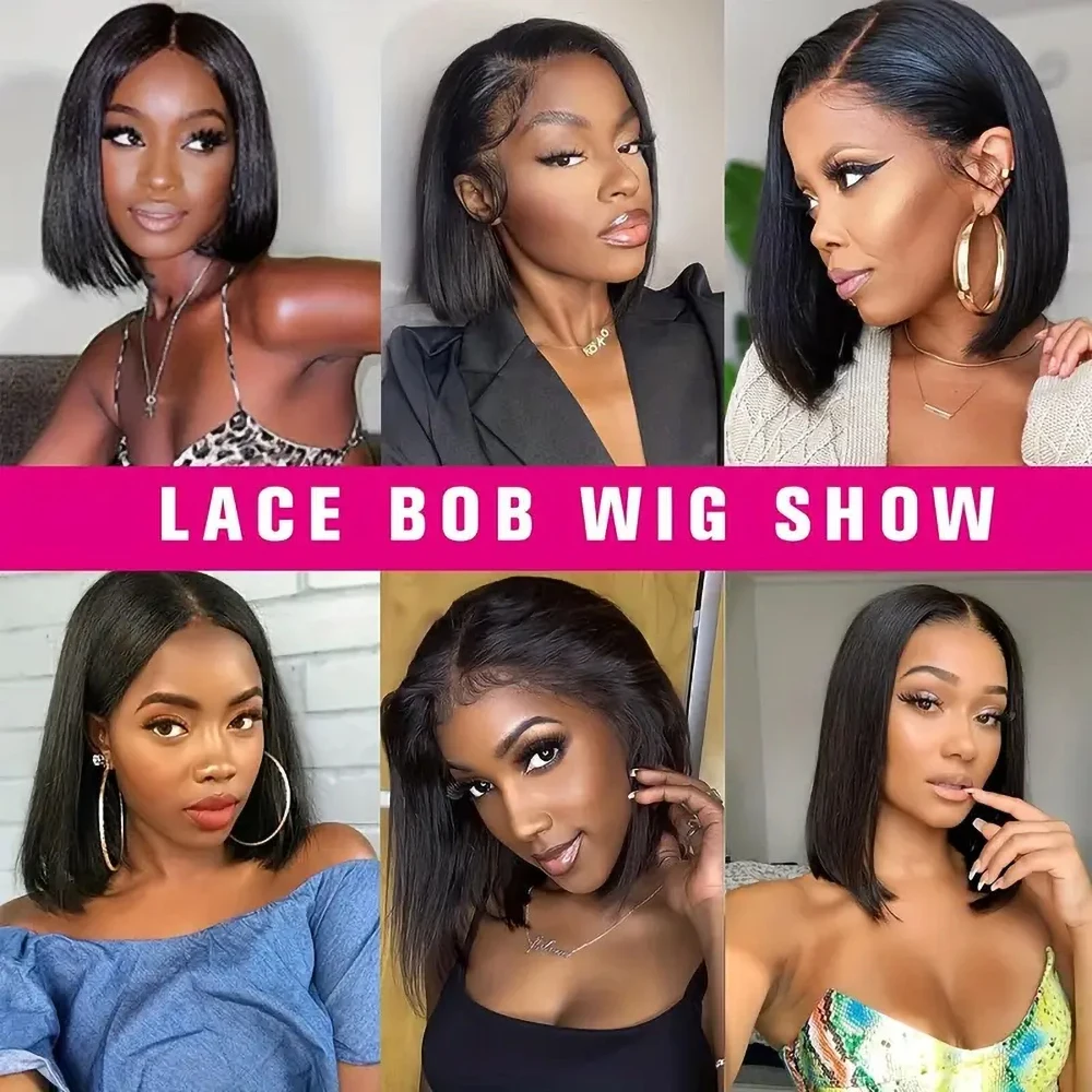 Perruque Bob Lace Front 13x4 – Cheveux Humains Brésiliens Lisses – Image 5