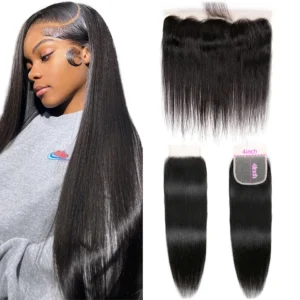 Lace Frontal 13×4 Cheveux Humains Brésiliens Solde Closure Cheveux Humain 4×4 Transparent Brésiliennes