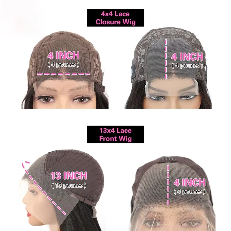 Perruque Bob Lace Front 13x4 – Cheveux Humains Brésiliens Lisses – Image 6