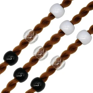100 pièces/ensemble perles de cheveux en résine transparente 5mm perles de Dreadlock à grand trou pour tresse Jumbo Dreadlock accessoires de cheveux outils de coiffure