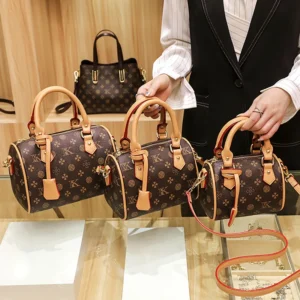 Sac d’oreiller en cuir Style de rue à la mode, Mini sac à bandoulière pour femmes, sac Boston Design imprimé nouvelle saison 2025