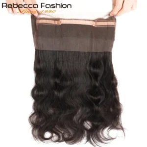 10-20 « 180% densité vague de corps 360 dentelle frontale fermeture brésilienne humide et ondulé cheveux humains frontale fermeture suisse dentelle transparente